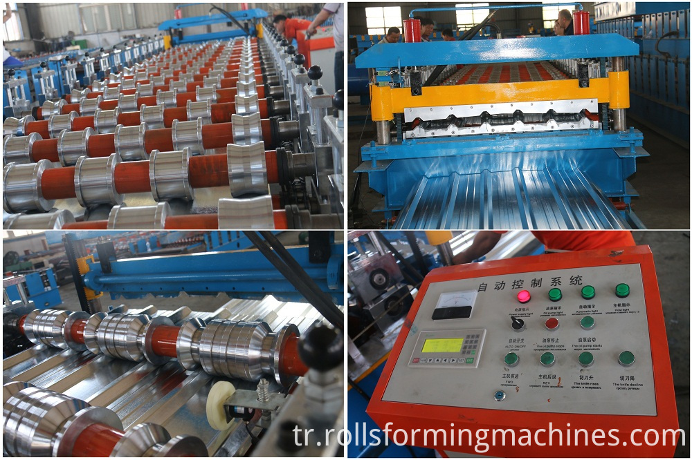 Tek Katmanlı Çatı Sayfası Yapma Makinesi Roofing Sheet Making Machine with Single Layer